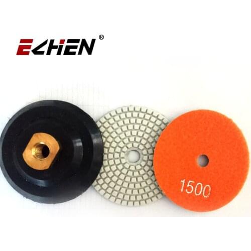 4 inch diamond polishing pad white buff wet polishing floor pads for stone granite marble quartz limestone sandstone 100mm