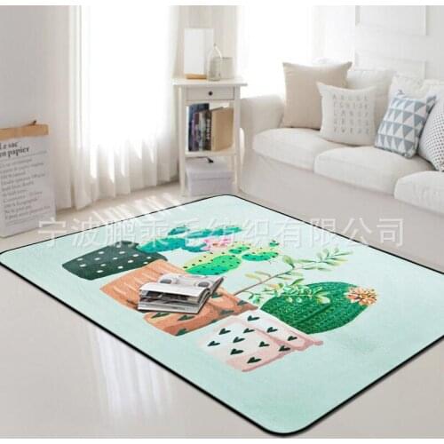 Cactus series printing large Area carpet For Living room Rug bedroom Bay window wild casual Home blanket bathroom Anti-slip mats