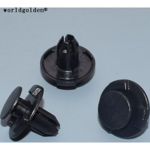 Worldgolden 100pcs auto fasteners Splash Shield Fender Front Bumper Retainer for NISSAN#01553-05933(0155305933)