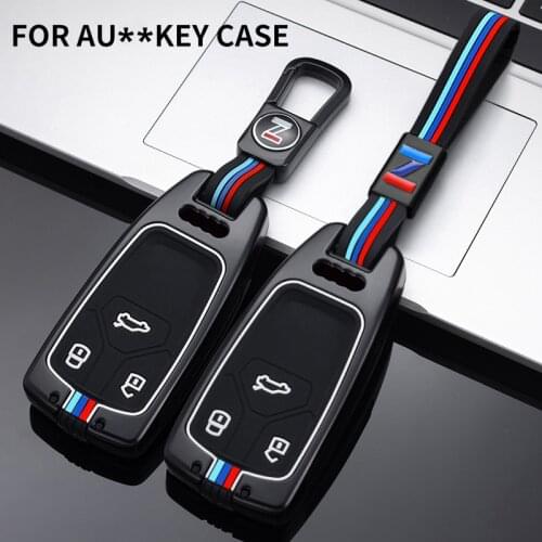 Car Key Case Cover Key Bag For Audi a1 a3 8v a4 b9 a5 a6 c7 q3 q5 q7 tt Holder Shell Auto Keychain Protect Set Accessories