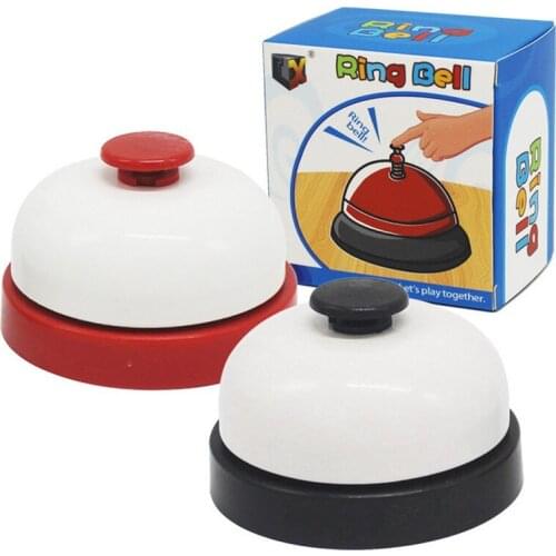 Childrens Game Compete White Ring Bells Press Home Game Family Have Fun Bell Children Doll Toys For Kid Girl Boy Birthday Gift