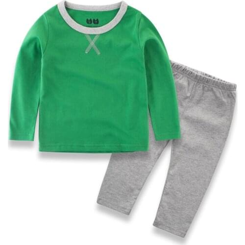 Kids Pajama Sets Boys Sleepwear Girls Pijamas Suit Children Pyjama T-shirt + Pants Baby Girl Boy Clothing Set