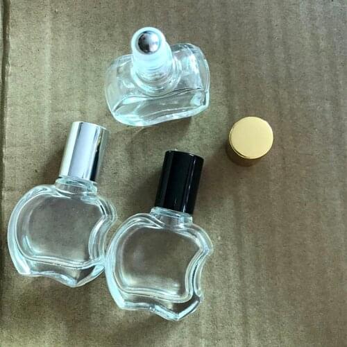 10/20/30pcs 8ml Empty Essential Oil Perfume Bottle Roller Ball Clear Glass Roll On Durable For Travel Cosmetic Container