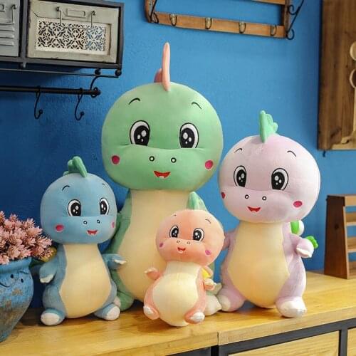 Zqswkl 25/40/50/65cm cute dinosaur doll plush toy children boys girls bed pillow hugs birthday gift stuffed animals stuffed toys