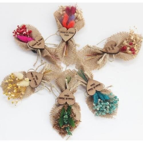 Guest Personalized Wedding Gifts, Flower Gifts, Mini Dried Flower Gifts, Bridesmaids Gifts, Wedding Souvenirs