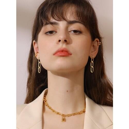 INS Ken bean same earrings net red retro European and American temperament long tassel chain earrings earrings