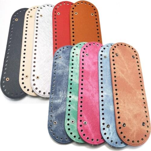 Leather Bag Bottom Shaper Cushion Pad for Making DIY Shoulder Handbag Purse Oval Long Bottom for Knitting Bag Accessories 26x8cm