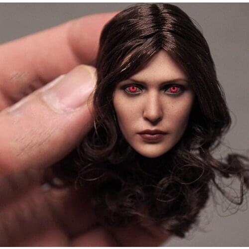 1/6 Scale Female Scarlet Witch head sculpt Model Without body and clothes For 12'' Action Figure Doll DIY Accessories