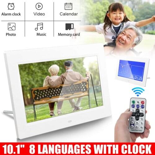 Multifunctional 10inch Storage Capacity 32GB 1024 * 600 10inch Tablet Shaped Digital Clocks with EU US AU UK Plug Adapter