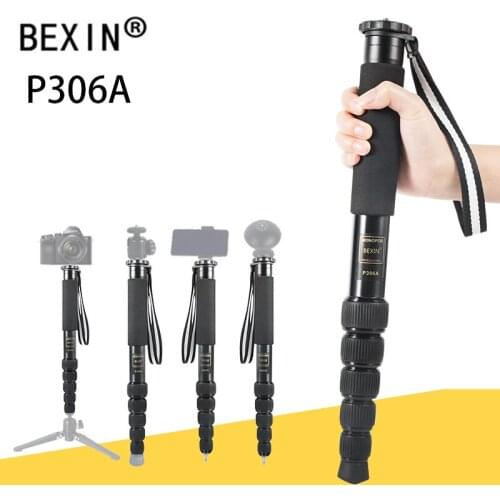 P306A monopod camera stand professional monopod aluminum walking stick monopod travel shooting for dslr camera video