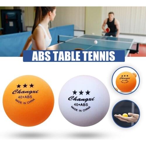Table Tennis Ball 50/100 PCS Bulk ABS Ping Pong Ball 3-Star 40+ Standard Size Training Ball for Game Matches B2Cshop