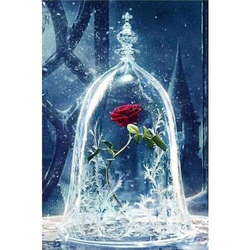 Diamond painting kit, 5D embroidery painting kit for gem cross stitch crafts, flower mosaic, 3D, gift with round diamond