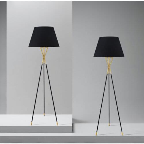 Nordic Modern Simplicity Floor Lamp Tripod Creative LED Floor Lights for Living Room Bedroom Study Bedside E27 Home Corner Lamp