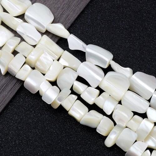 Irregular Corn Beads White Freshwater Shell Beads 1 Strand Mother of Pearl Natural Stone DIY Handmade Jewelry Making Bracelets