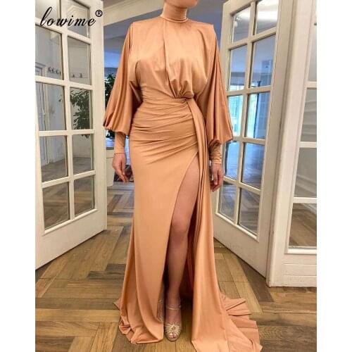 Vestidos Plus Size Formal Evening Dresses Mermaid Long High Neck Prom Dresses Women Simple Cocktail Gowns платье вечернее