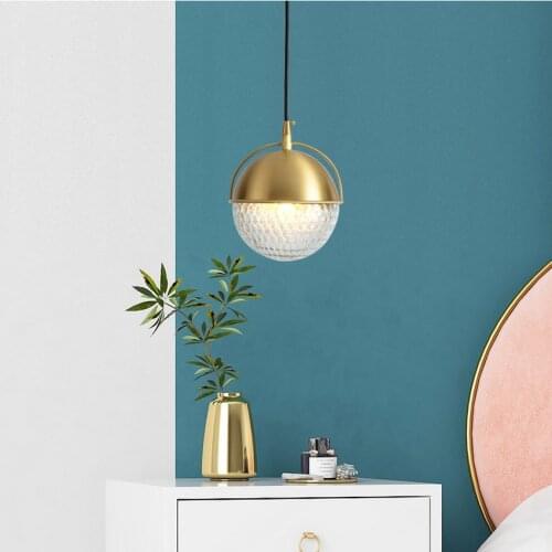 Postmodern LED All Copper Water Ripple Pendant Lights Lighting Nordic Living Room Lamp Restaurant Bedroom Decor Light Fixtures