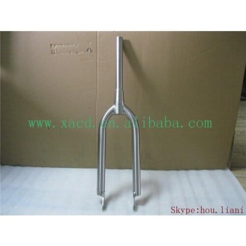 Full Titanium BMX bike front fork customized titanium BMX bicycle fork made XACD titanium BMX fork fit for BMX bike frame
