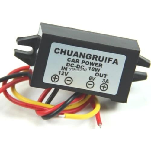 DC/DC Converter 12V Step Down To 6V 18W Max 3A Power Supply Waterproof