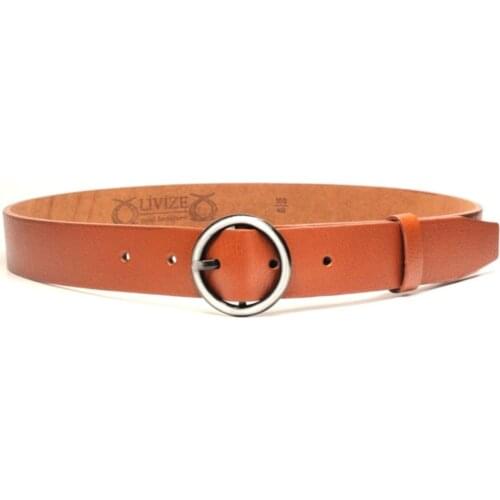 Genuine Leather Woman Belt 3 cm genuine Buffalo