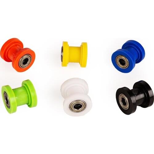 10mm Drive Chain Roller Pulley Wheel Slider Tensioner Wheel Guide For Enduro Motorcycle Motocross PIT Dirt Bike ATV CRF CR X