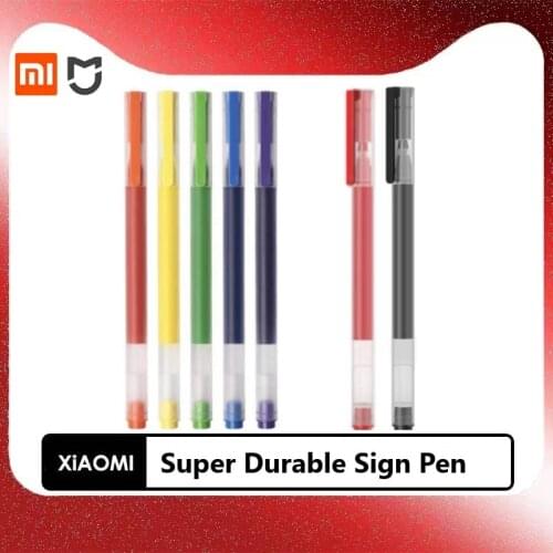 Xiaomi Pen Mijia Pen Mi Sign Pens With 0.5mm Swiss Refill 143mm Rolling Roller Blue Ink Mihome Signing Ballpoint Pens For School