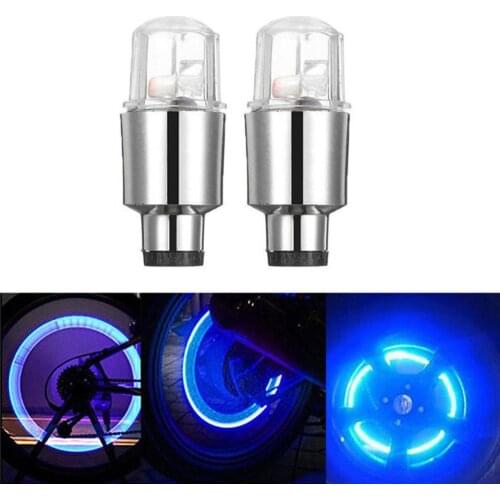 Super Power Lights Tire Lamp resistant Multicolor Auto Accessories Bike Supplies Neon Strobe LED Tire Valve Caps #281366