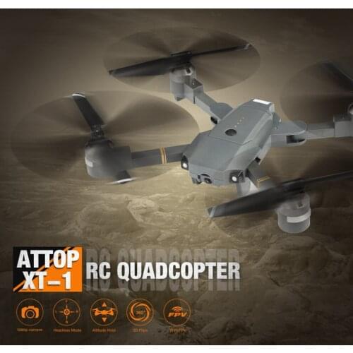 XT-1 2.4G WIFI FPV Drone With adjustable 1080p HD Camera 3D Flip Altitude Hold Foldable optical flow Headless Mode RC Quadcopter