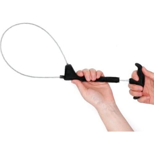 1 Pcs Stainless Steel Wire Catching Pig Lasso Baoding Pig Head Grab Pig Device Pig Equipment Convenient Safety Copper Handle