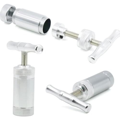 1Pcs Stainless Steel Tobacco Pollen Press Tool Spice Smoking Compressor Herb Grinder Smoke Crusher Pipe Cigarette Accessories