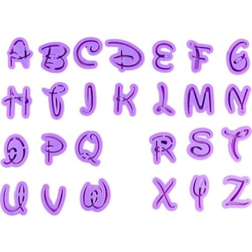 26 Letter Number Cake Decorating Sugarcraft Plunger Cutter Cookie Decorating Fondant Baking Tools