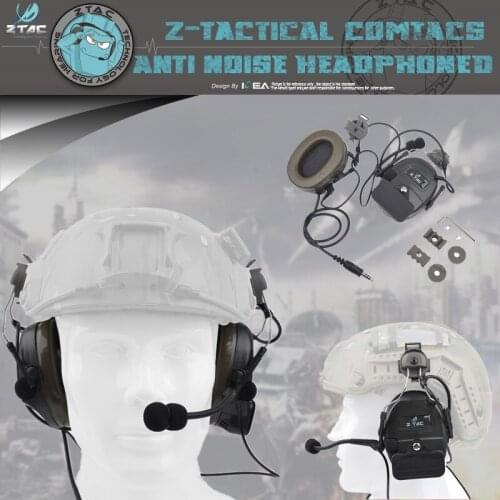 Z-TAC Z032 Comtac I Headset for Quick Hats Hunting Aviation Headset Anr Headset Aviation Adapter