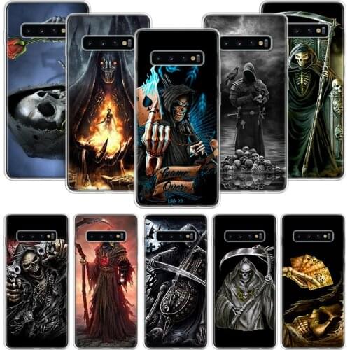 Skull Skeleton Grim Reaper Case for Samsung Galaxy A51 A71 A50S A10 A20E A30 A40 A70S A90 M30S A01 A21 A6 A7 A8 A9 Plus + Phone