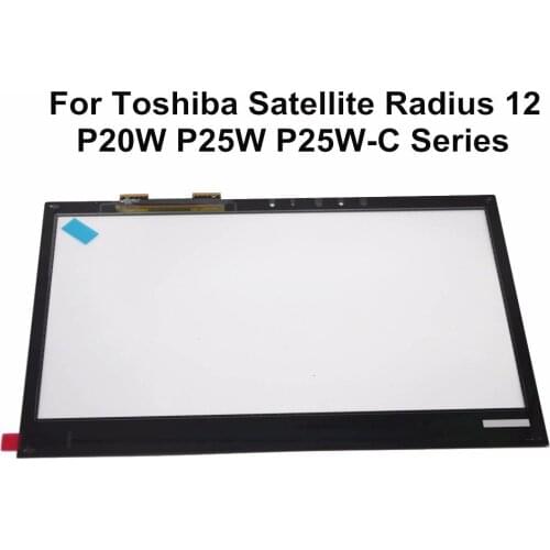 For Toshiba Satellite Radius 12 P20W P25W P25W-C2300 P25W-C2302 P25W-C2304 P20W-C10K P20w-C-10D Touch Screen Digitizer Glass