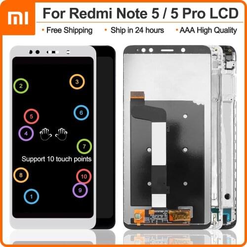 5.99'' For Xiaomi Redmi Note 5 LCD Display Touch Screen Digitizer Assembly For Redmi Note 5 Pro LCD Replacement