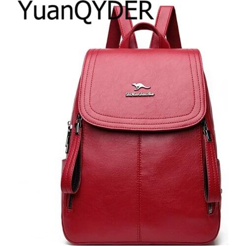 Famous Brands Designer Women Backpack High Quality Youth Leather Tassel Bagpack School Bag for Teenage Girls Travel Mochila Sac