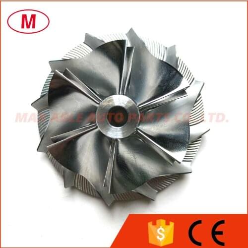 GT15-25 38.50/52.19mm 6+6 blades High Performance Turbo Billet compressor wheel/Aluminum 2618/Milling wheel for turbocharger