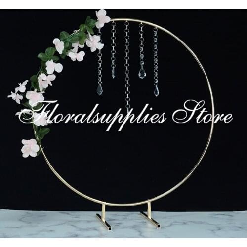 10PCS Artificial Flower Arrangements Round Floral Vases Gold Stand Wedding Table Centerpiece Party Home Decoration