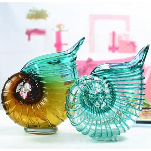CREATIVE CONCH CRAFTS GLASS VASE DECORATION LIVING ROOM TABLE HOME SOFT DECORATIONS GLASS FLOWER VASE DECOR HYDROPONIC CONTAINER