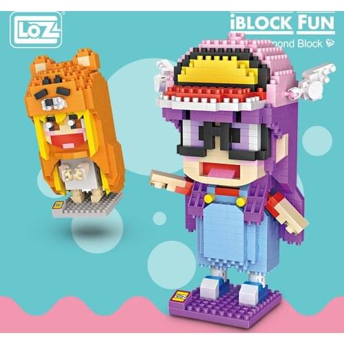 LOZ Diamond Blocks Character Janpan Anime Figurine Girl For Kids Figure Doll Toy Iblock Fun Building Bricks Pixel Toys Kit 9752