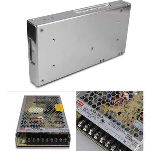 MEAN WELL original LRS-200-5 5v 40A meanwell LRS-200 5V 200W Single Output Switching Power Supply