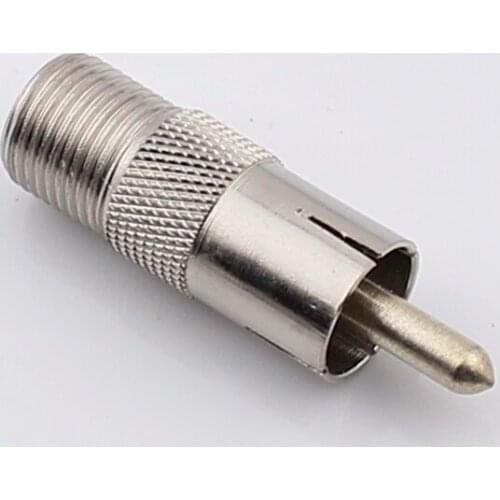 Copper F imperial mother hole AV bull plug RCA RF adapter F female to male F lotus RCA