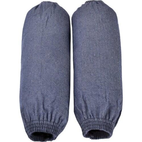 Men and Women Long Labor Protection Welding Working Sleeve Thickened Wear-Resistant Fabric Antifouling Denim Cuffs Arm Warmers