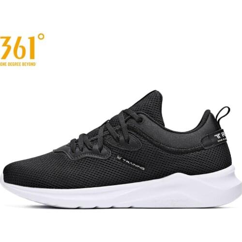 361 Degrees Men Mesh Breathable Weightlight Casual Non-Slip Wearable Training Sneakers Male Sport Shoes W572014427-4I