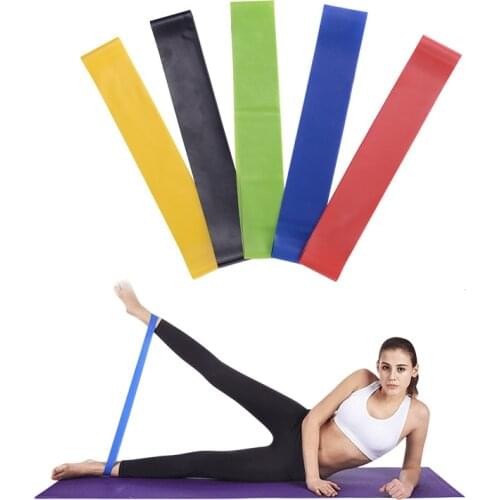 5PCS Yoga Resistance Bands Set Rubber Loop Rope Workout Gym Fitness Exercise Equipments Strength for Home Training Legs Butt Arm