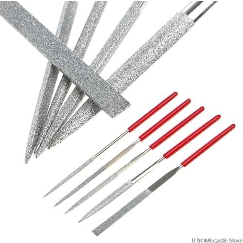 5Pcs/Set Needle Files Kit Carving Jewelry Diamond Glass Stone Wood Tool Hot