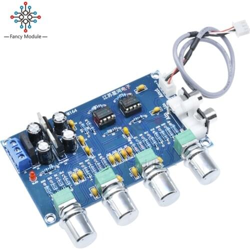 NE5532 Stereo Pre-amp Preamplifier Tone Board Audio 4 Channels 12-24V AC Amplifier Module
