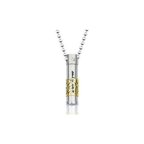 Wholesale Gold color Hollow Decorative pattern pendant necklaces 316L Stainless Steel titanium necklace jewelry