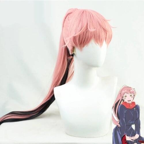 Anime Jujutsu Kaisen Cosplay Yuji Itadori Wig Long Pink Heat Resistant Hair Yuji Itadori Cosplay For Women CS679