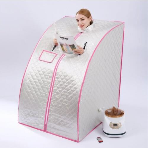 Portable Steam Sauna Home Sauna Generator 2.8L 1500W Slimming Household Sauna Box Ease Insomnia Stainless Steel Pipe Support