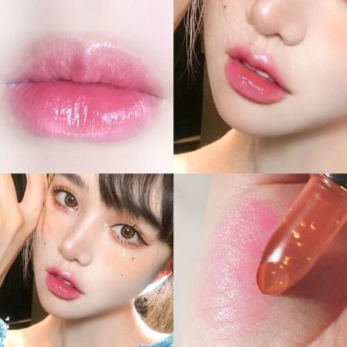 Transparent Jelly Temperature Change Lipstick Not Easy To Fade And Moisturizing Lipstick Lip Makeup Care